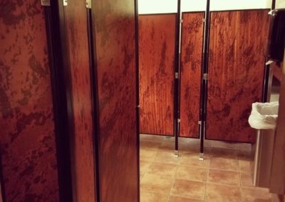 Lavatory door panels in Straight, Nova, Armor.